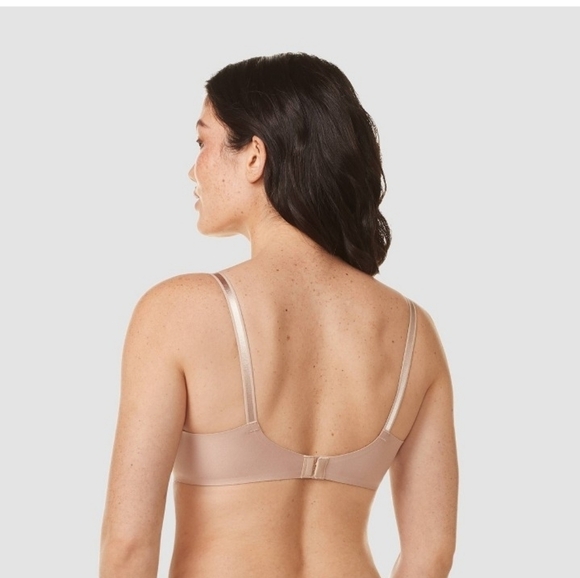 Warners Simply Perfect Tshirt Bra Womens Underarm Smoothing Underwire Bra Roaste - Picture 2 of 5